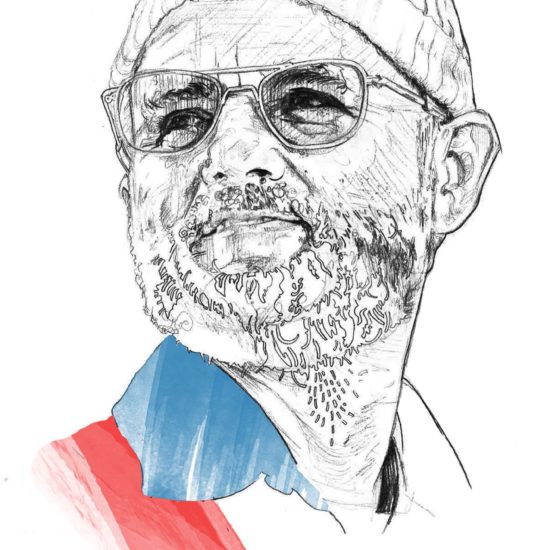 Bill Murray in Life Aquatic - Pencil & hint of colour