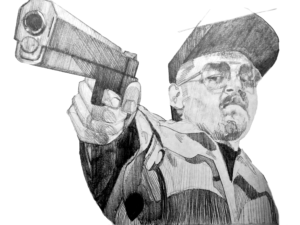 Mike from Spaced - Pencil Sketch