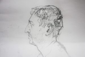 Side Profile of Male - Life Drawing - Tolbiny